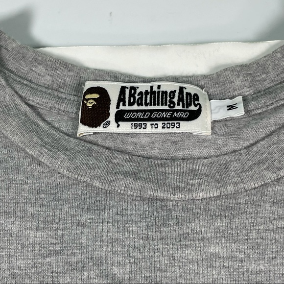 Bape Planet of the Apes Generals Mens Medium Size Gray T-Shirt Rare Tee - Picture 5 of 8